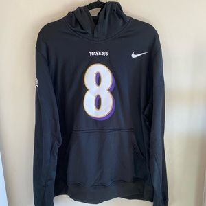 NEW Baltimore Ravens hooded jersey sweatshirt